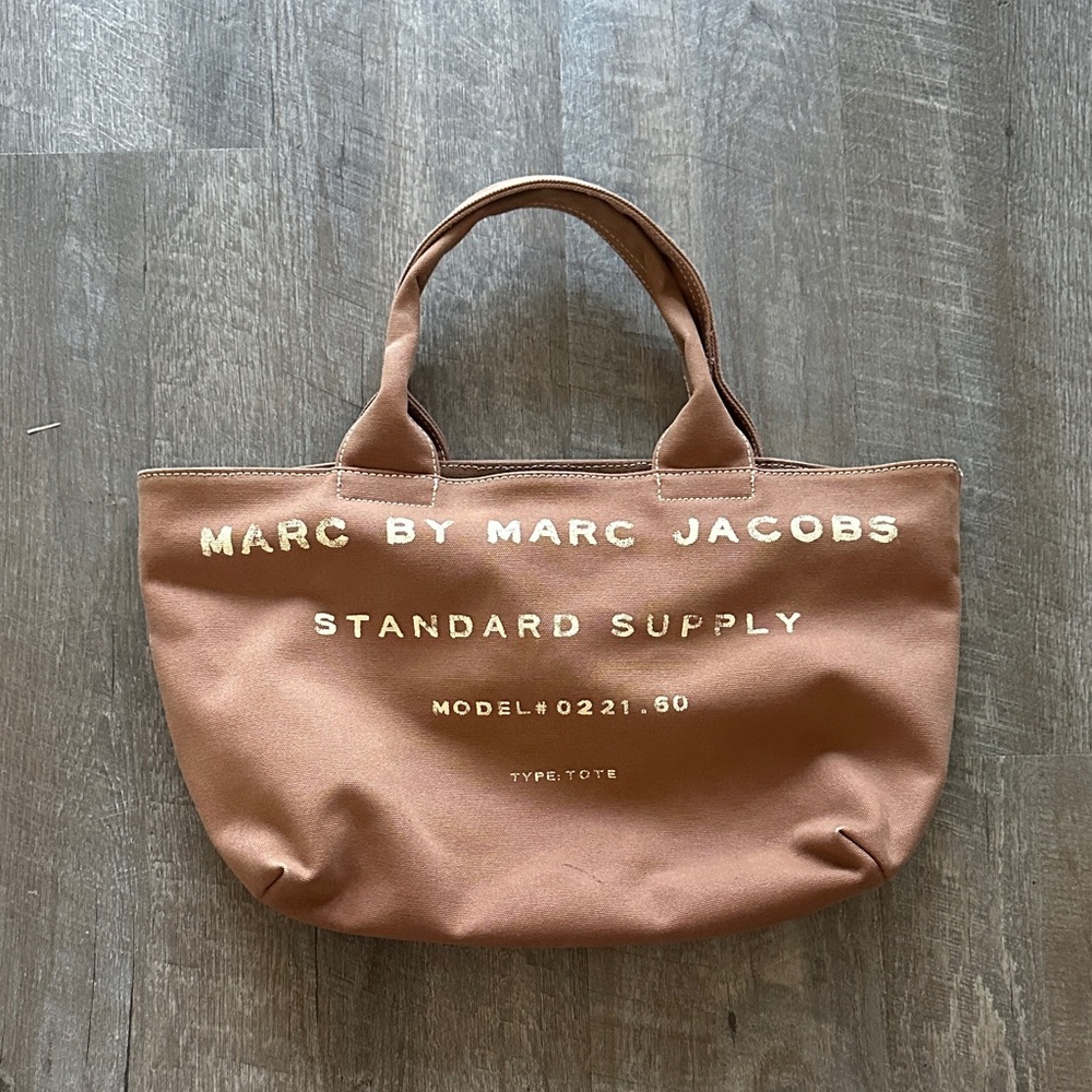 Marc by Marc Jacobs Tan Tote with Tan Lettering